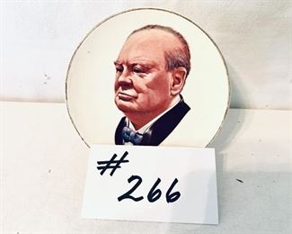 Small Winston Churchill plate with stand 4.5 inches wide $15