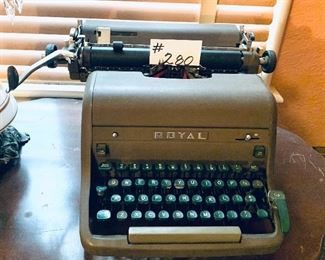 Vintage royal typewriter $35