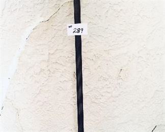 Vintage brass base floor lamp with cracked shade 59 inches tall
 please re-wire 
$100