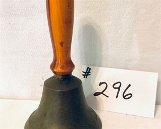 Vintage school bell 6 inches tall $15