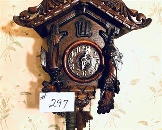Cuckoo clock 
13.5 inches wide 14.5 inches tall $30