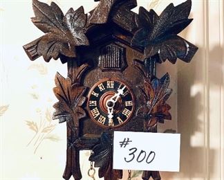 Cuckoo clock
9 inches wide 11.5 inches tall $20
