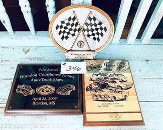 Set of three car show plaques  $18