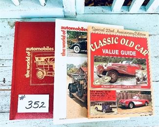 Set of three car books $20