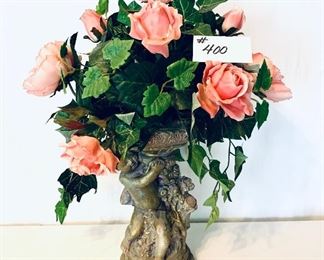 Roses 
With cherub base 26 inches tall $45
