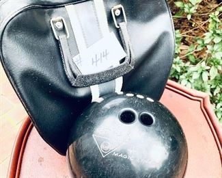 Vintage bowling ball and Case $20