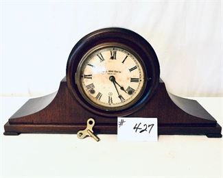 Gilbert Tambour clock 
19.5 wide 9.5 tall $180
