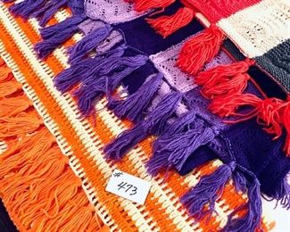 Three Afghan throws choose your color $25 each
ORANGE AND RED ARE SOLD
