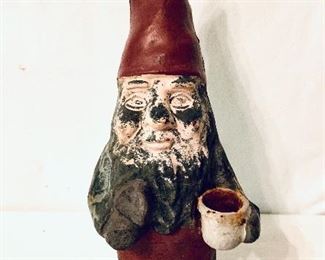 Metal gnome 
12.5 inches tall $18
