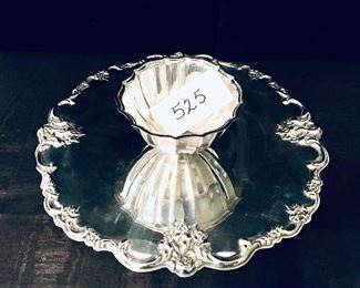 Silver plated chip and dip 
12 inches wide $22