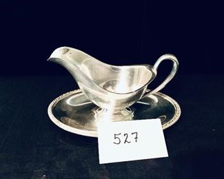Silver plated gravy boat
 9 inches long $16