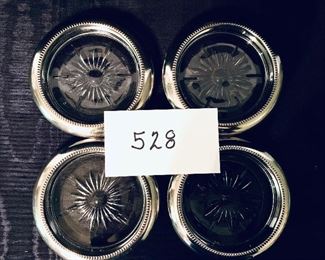 Set of 4
 silver plated coasters $40