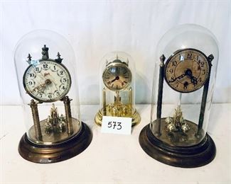 Anniversary clocks A, B or C $20 each 
9 to 12 inches tall