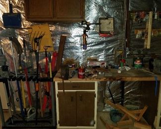 large room filled with tools and supplies of all types.  Be prepared to dig a bit!