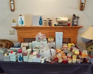 HUGE selection of never used PartyLite and Yankee Candles