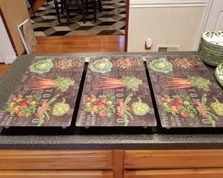 3 stove top covers. Stove top pictured next, stove top NOT for sale