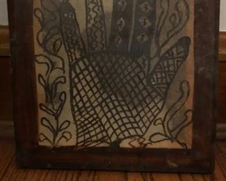 Unknown, paint on leather on wood