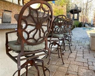 Outdoor barstools (4)