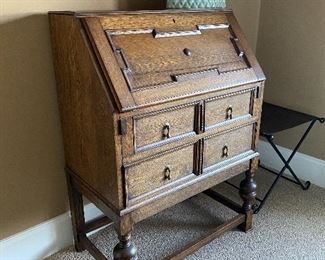 Oak secretary desk