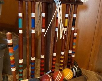 Vintage Croquet Set 