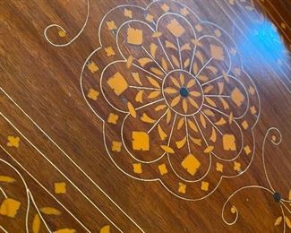 Inlaid wood tray 