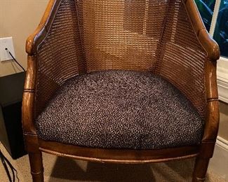 Faux bamboo/rattan chair