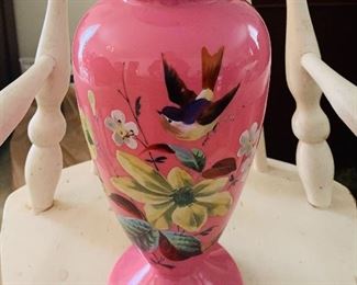 Pink bird vase $75