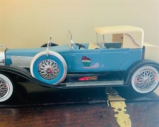 Jim Beam blue car decanter- unopened 
$148