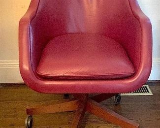 Ward Bennett leather office chair 