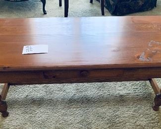 Wooden coffee table $95