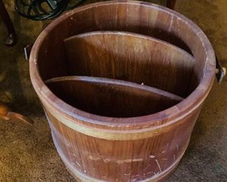 Wooden bucket $55