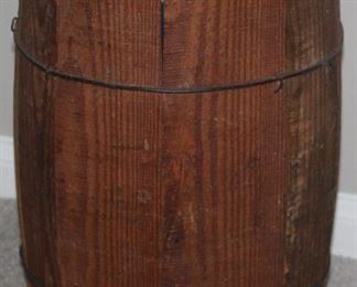 Old Wood Powder Keg (16’H x 10”D)