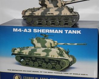 Franklin Mint Precision Models Mr-A3 Sherman Tank Scale1;24 Mint in Box