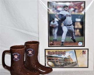 Houston Astros ceramic Boot Mugs Andy Pettitte Houston Astros Pitcher Minute Maid Park