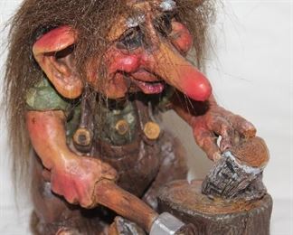 Original Nord Suvenir Troll Verdal Norway. Norwegian Troll (5”)