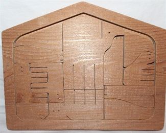 Solid Wood Puzzle Nativity Scene 11 x 14: 2 other sizes not shown