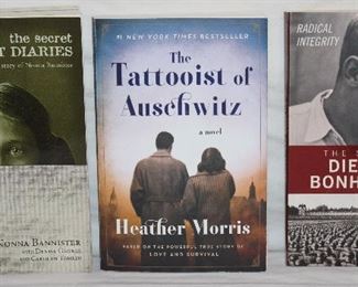 The Secret Holocost Diaries; The Untold Story of Nonna Bannister by Nonna Bannister
The Tattooist of Aushwitz by Heather Morris.
The Story of Dietrich Bonhoeffer by Michael Van Dyke.