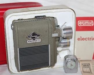 Eumig vintage 8mm electric movie camera. 1950's