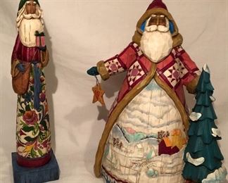 Jim Shore: “The Joy of Giving” Pencil Santa(11”H). 3117650 2004 “Dashing Through the Snow” 2003 #B112237