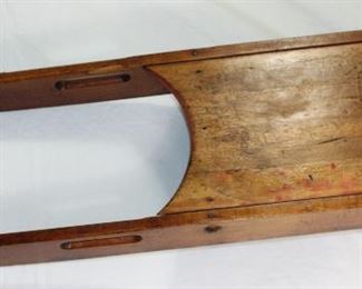 Antique Victorian 1880’s Wooden Child’s Sled (10 .5” x 36.5”)