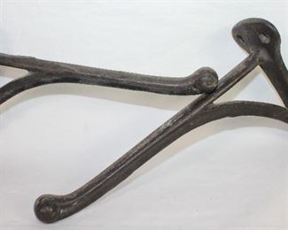 Antique Cast Iron Wall Brackets/Plant Hangers (7 3/4” x 5”)