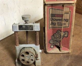 Vintage Craftsman Doweling Jig Fixture Woodworking 94186 Tool