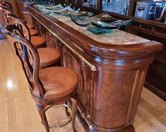 Marble top bar