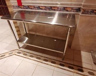 Stainless steel table