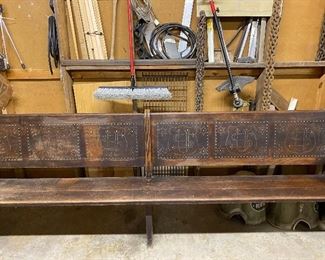 10’ bench from US courthouse in Wichita 