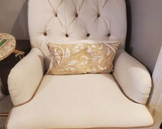 Wheat color accent chair, pillow sold separately