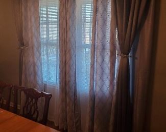 Window Drapes/Curtains. Rods not included