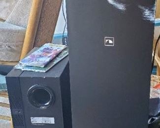Several speakers.sound system