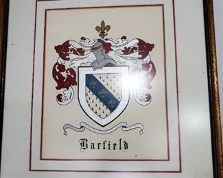 Barfield Family Crest
