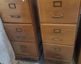 Wood file cabinets